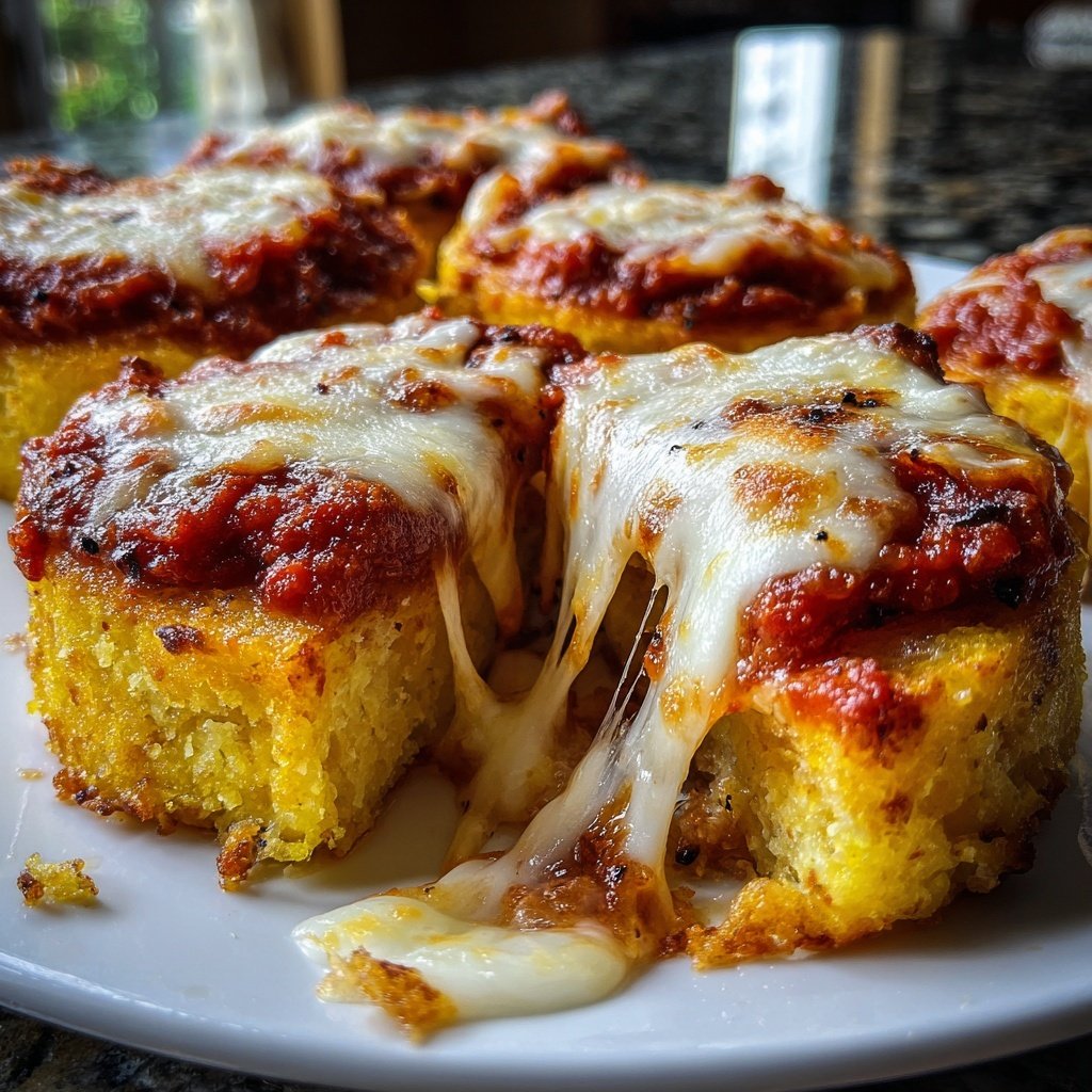 Valentine Dinner Baked Polenta Rounds