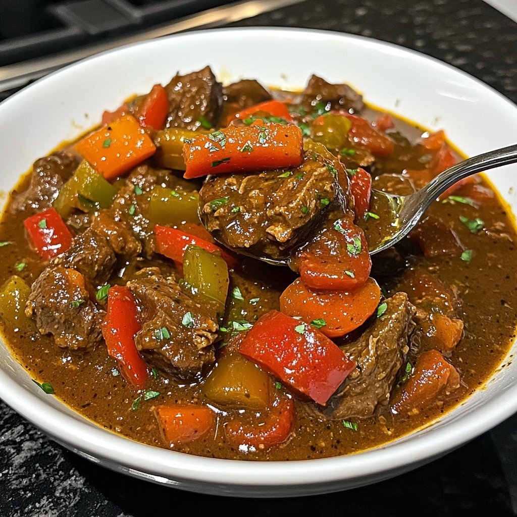 Jamaican Beef Stew With Rice