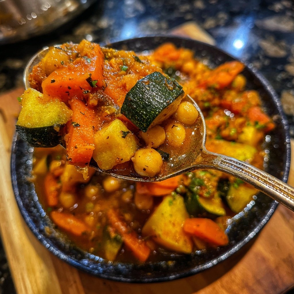 Healthy Crockpot Vegetable Tagine
