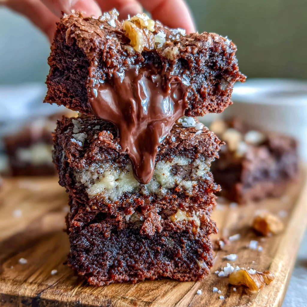 Crispy Sourdough Discard Brownies