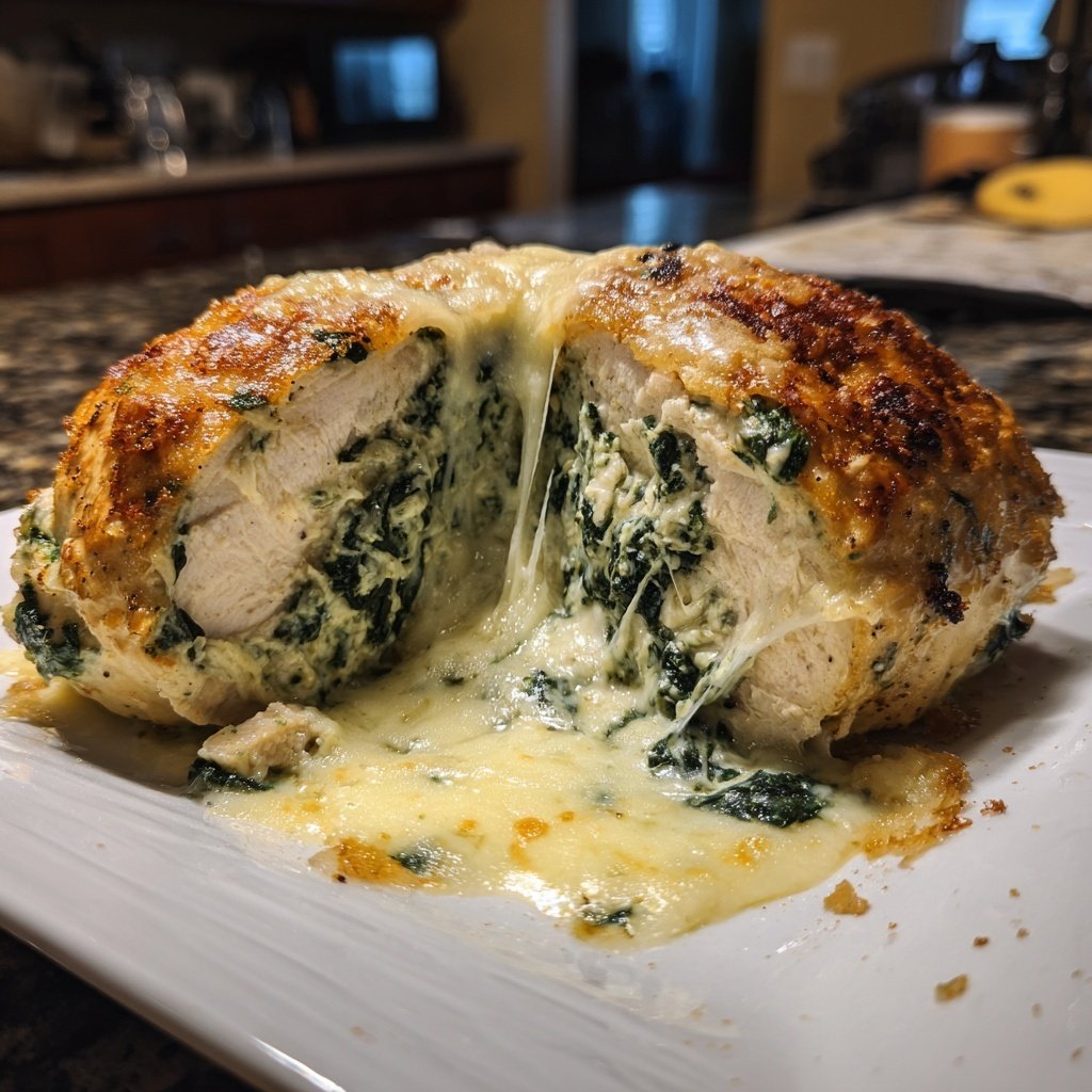 Stuffed Chicken Breast with Spinach and Cheese