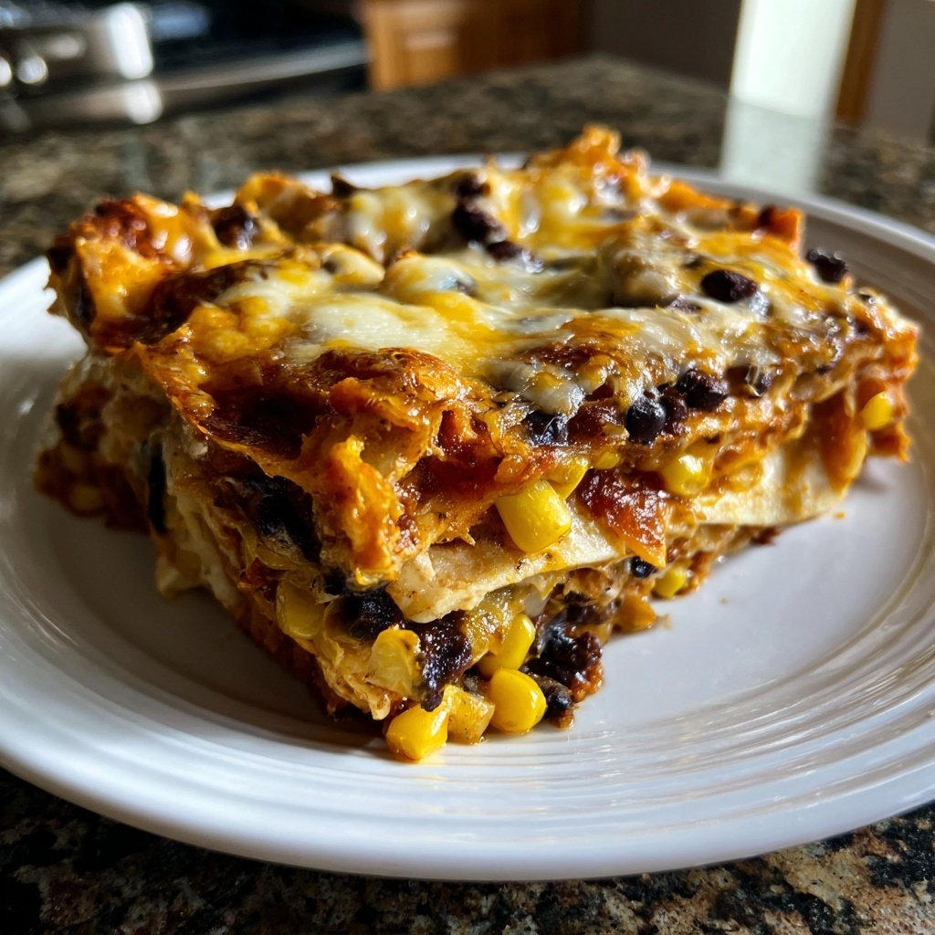 Sunday Vegetable Enchilada Bake