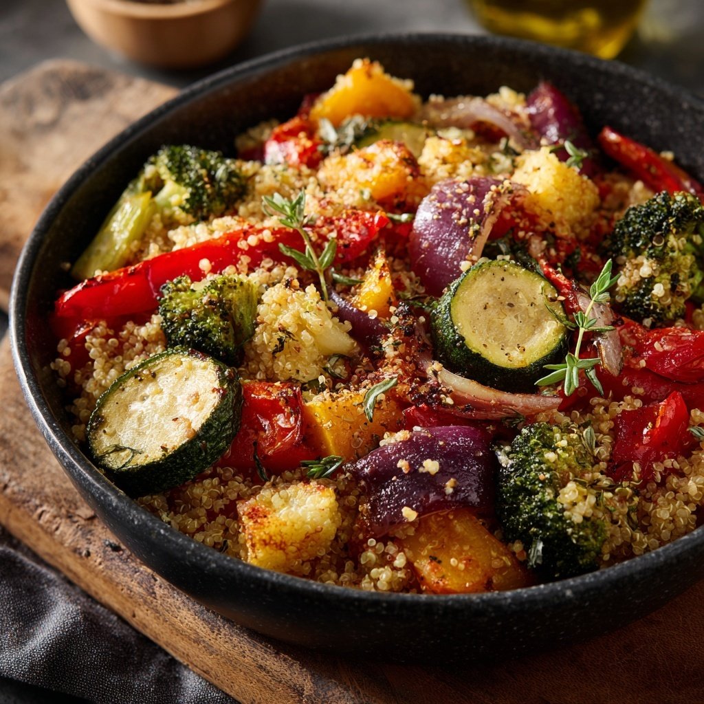 Healthy Roasted Veggie Quinoa Bowl