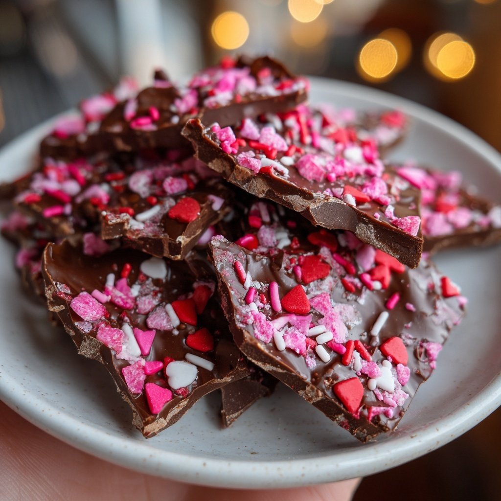 Valentines Treats Chocolate Bark