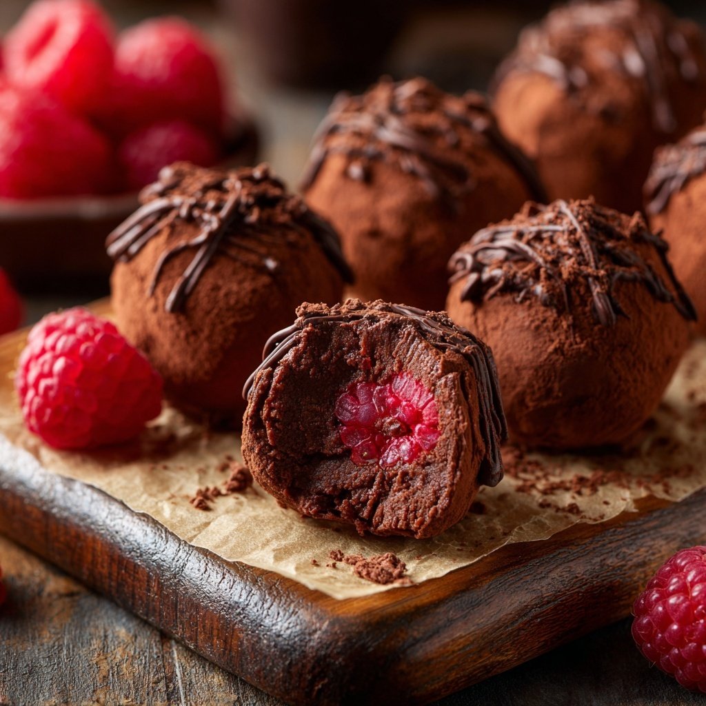 Chocolate Raspberry Truffles
