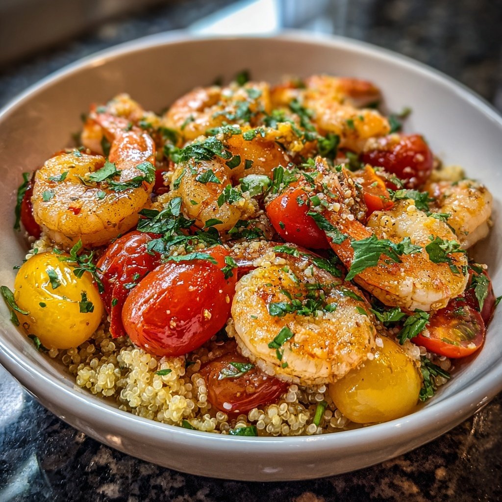 High Protein Shrimp Dinner Bowl