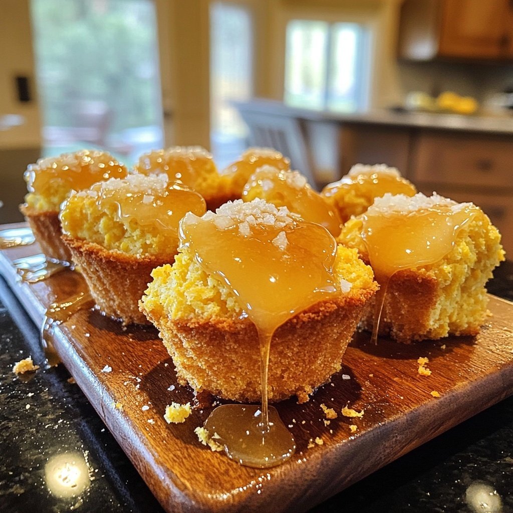 Southern-Style Honey Butter Cornbread Poppers 🌽✨ - Savory Splash