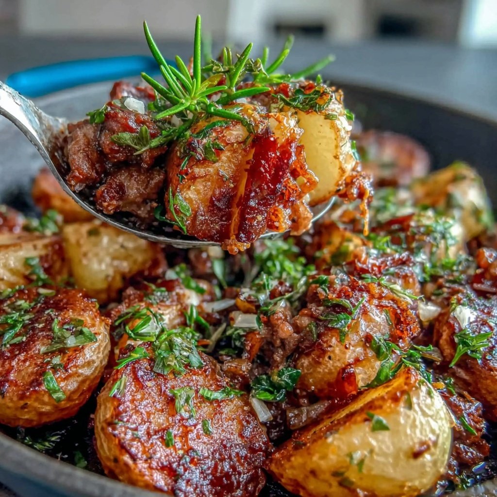 Hamburger Meat And Potato Skillet