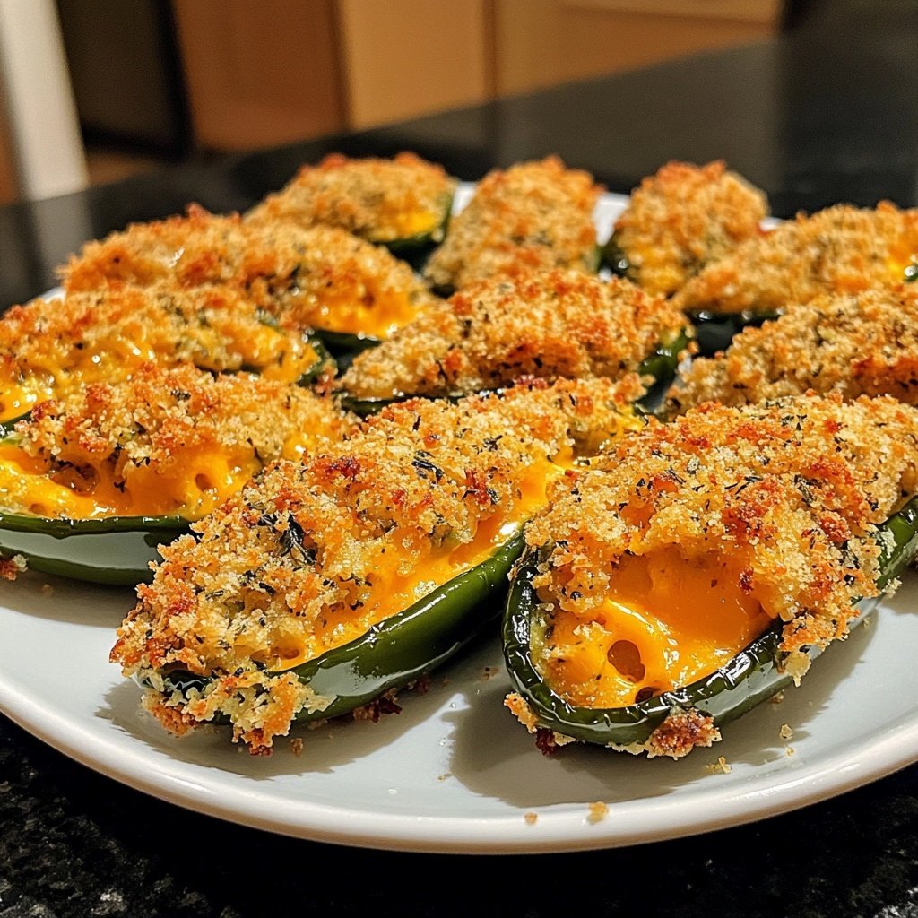 Jalapeno Poppers with Herb Breadcrumbs