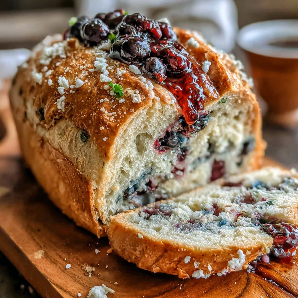 Lemon Blueberry Sourdough Bread Bakery Style