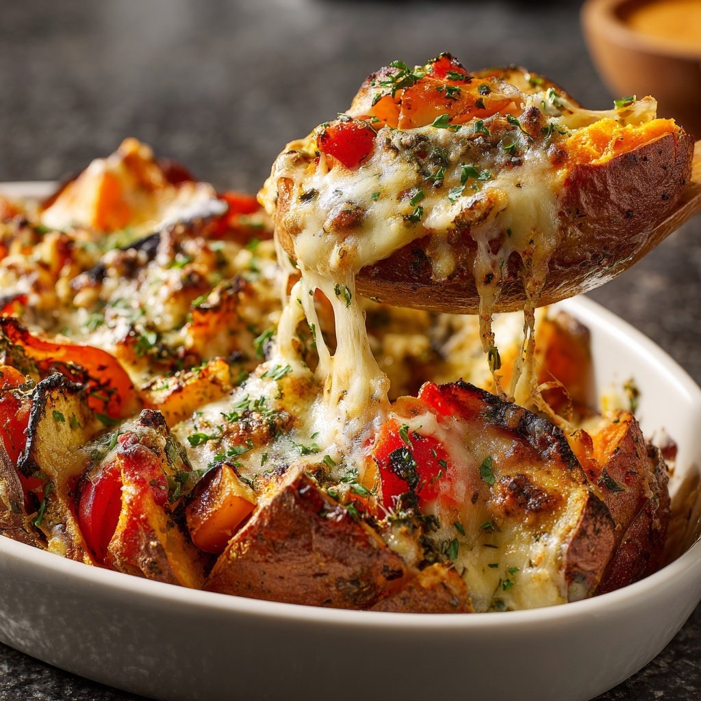 Baked Sweet Potato Veggie Bake