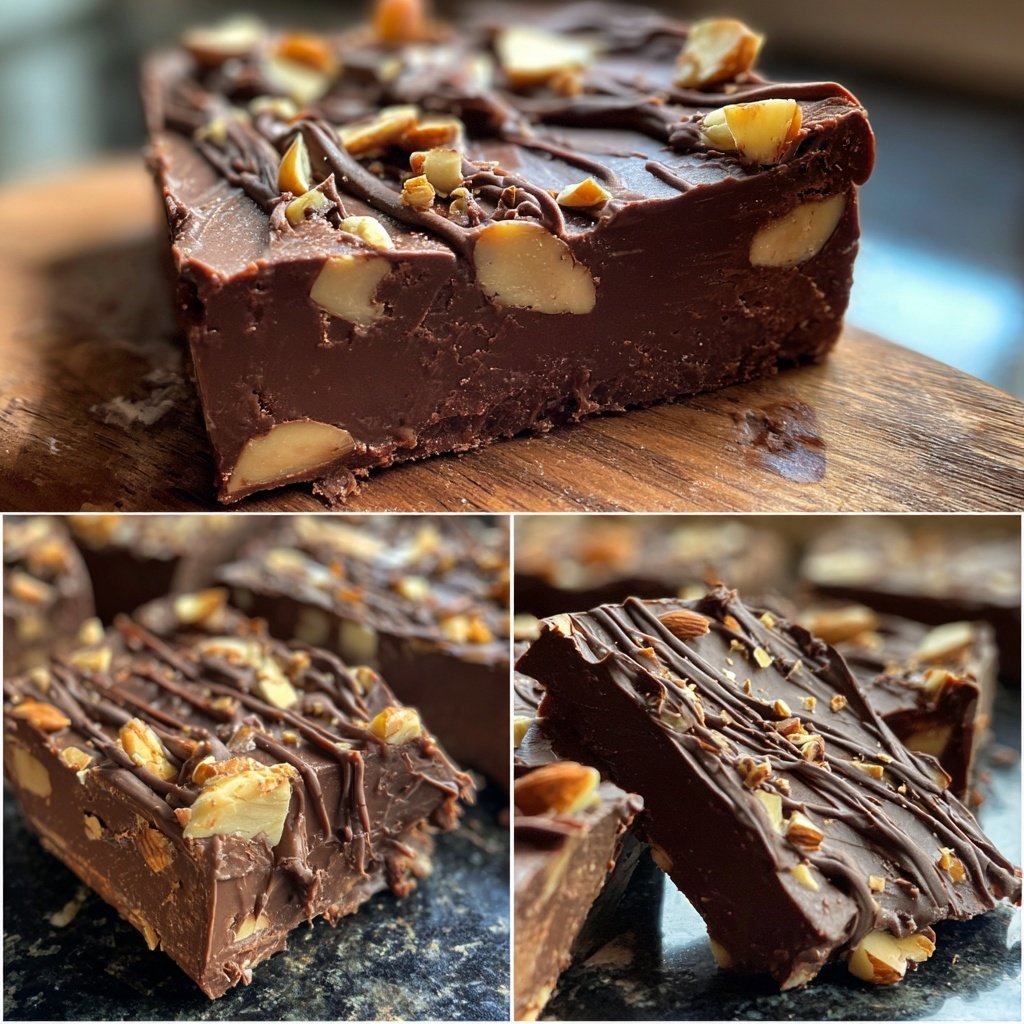Chocolate Tahini Almond Fudge