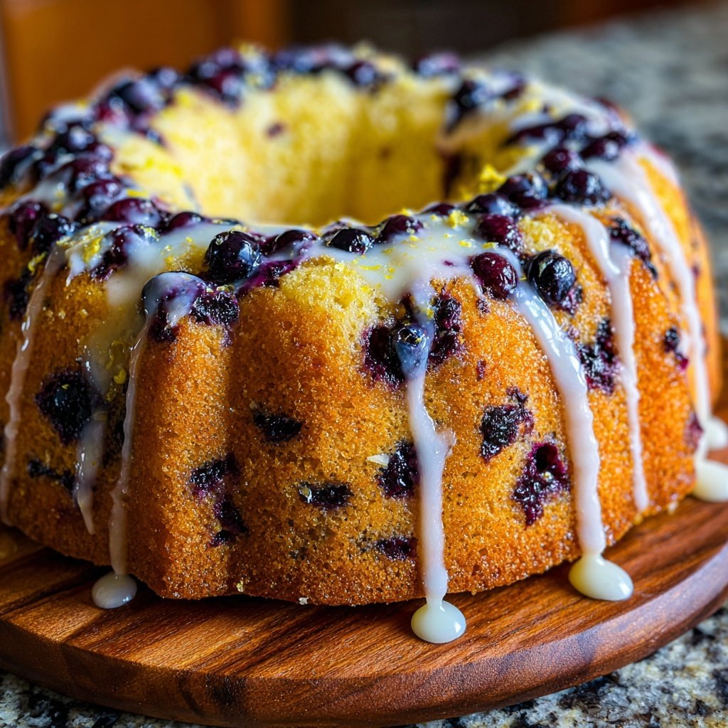 Blueberry Lemon Bundt Cake