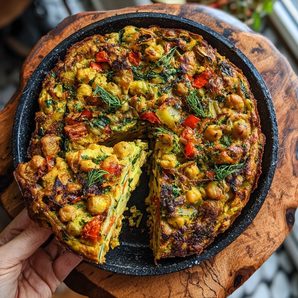 Baked Veggie Chickpea Skillet